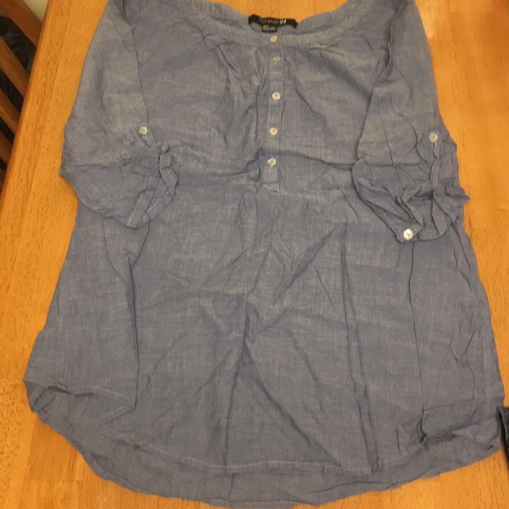 Beautiful lightweight denim blouse